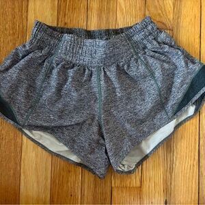 Lululemon - Gray Hotty Hot Shorts, Low-Rise, 2.5”